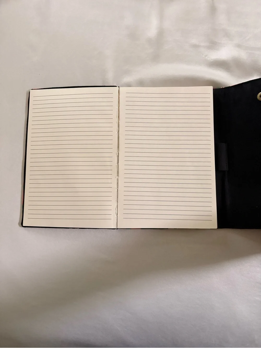 Floral Print Pink Felt Journal